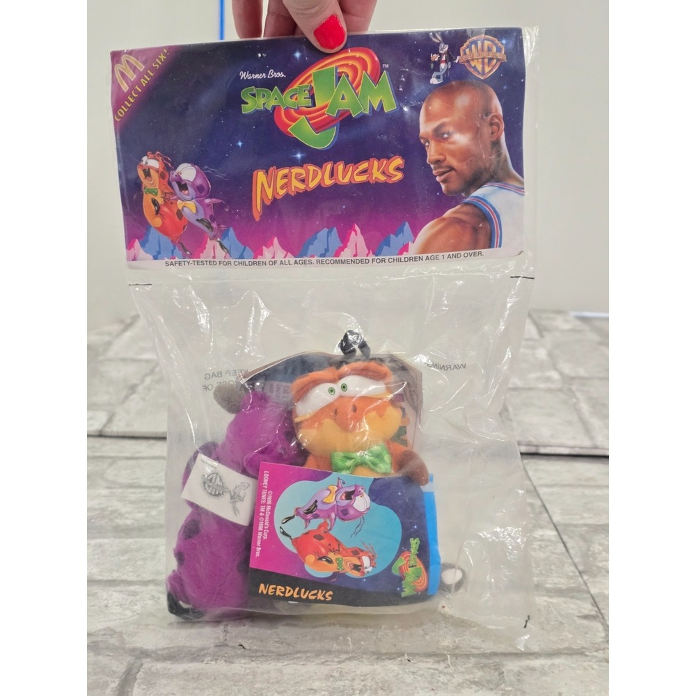 Vintage 1996 McDonald's Warner Bros. Space Jam Monstars Plush Nerdlucks